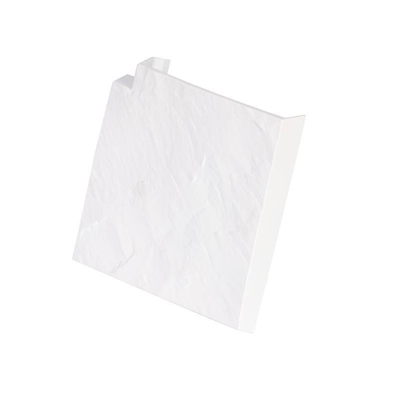 Угловая накладка для бордюра в белом цвете купить в Казани