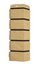 Угол наружный Grand Line, Состаренный кирпич Design Plus, Ваниль (Черный шов)