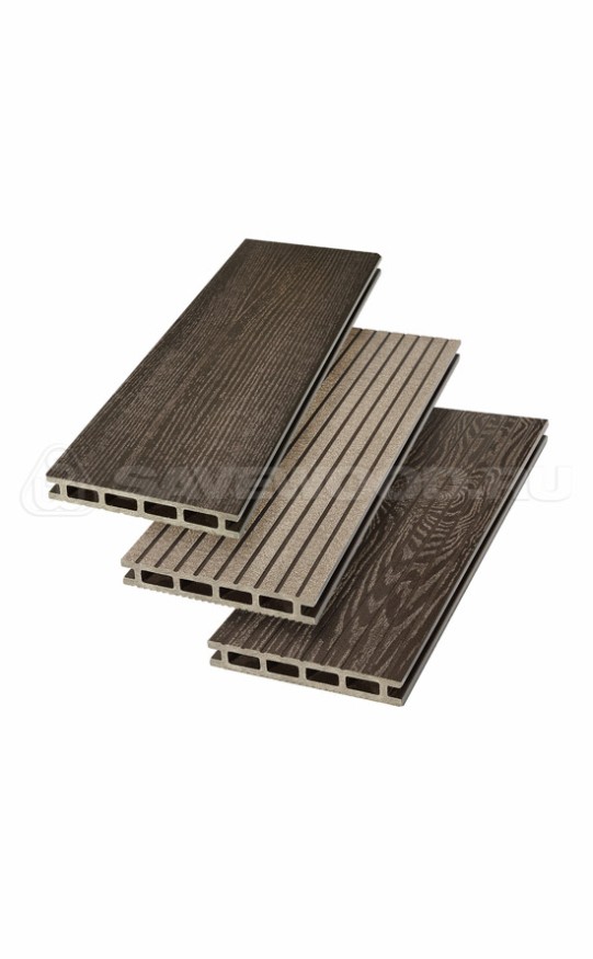 Террасная доска ДПК SaveWood, SW Carpinus (R), Темно-коричневый купить в Казани