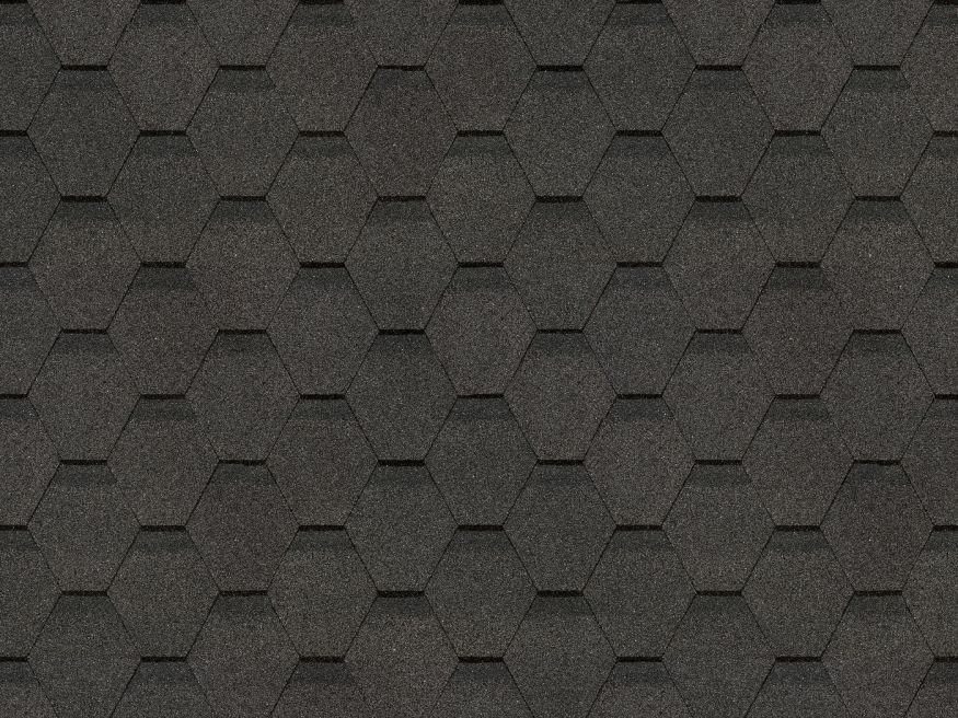 Гибкая черепица Docke Original, Шестигранник, Серый купить в Казани