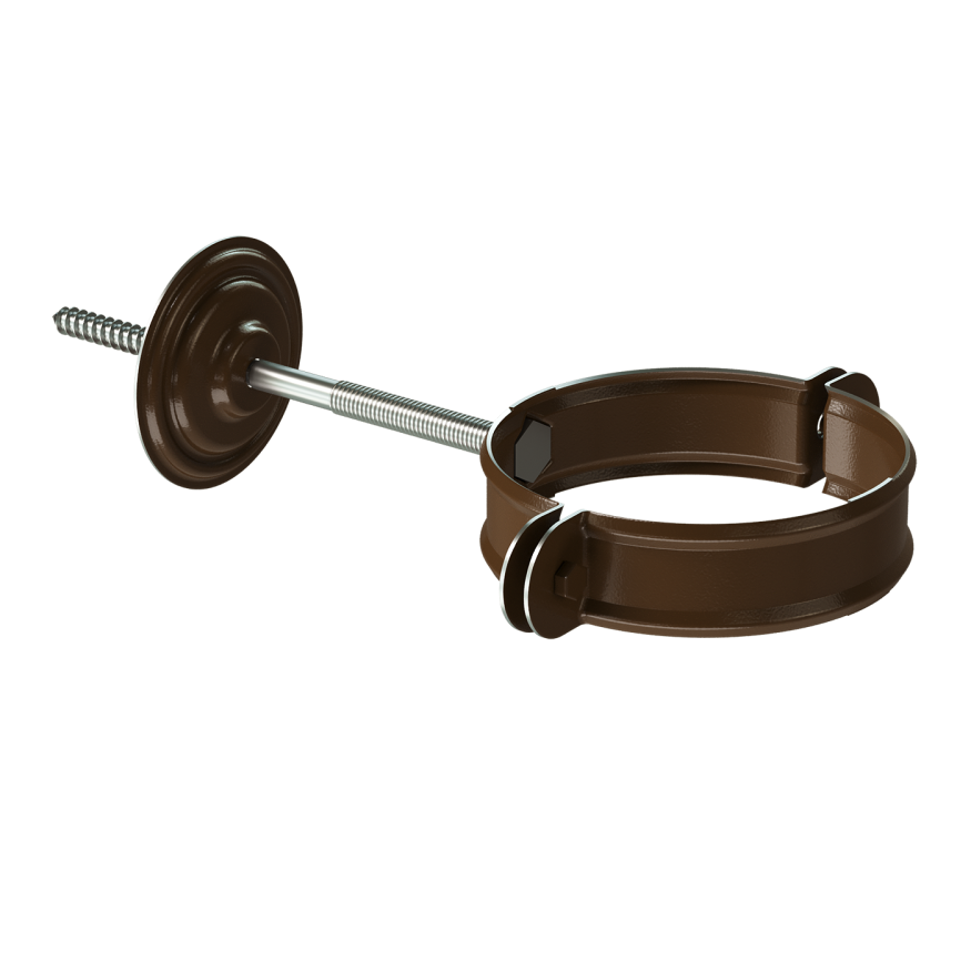 Хомут для водостока Docke Stal Premium, цвет Каштан купить в Казани
