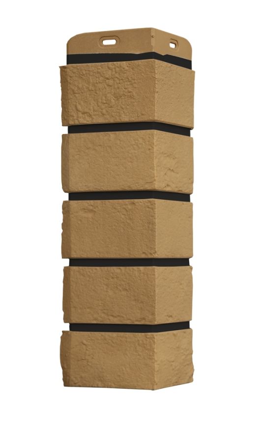 Угол наружный Grand Line, Состаренный кирпич Design Plus, Солома (Черный шов) купить в Казани