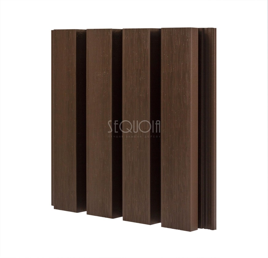 Доска фасадная SEQUOIA co-extrusion Коричневая купить в Казани