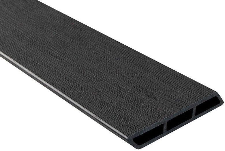 Доска Ромбус 3D ДПК Outdoor STORM BLACK черного цвета купить в Казани