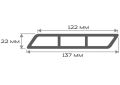 Доска Ромбус 3D ДПК Outdoor STORM BLACK черного цвета купить в Казани