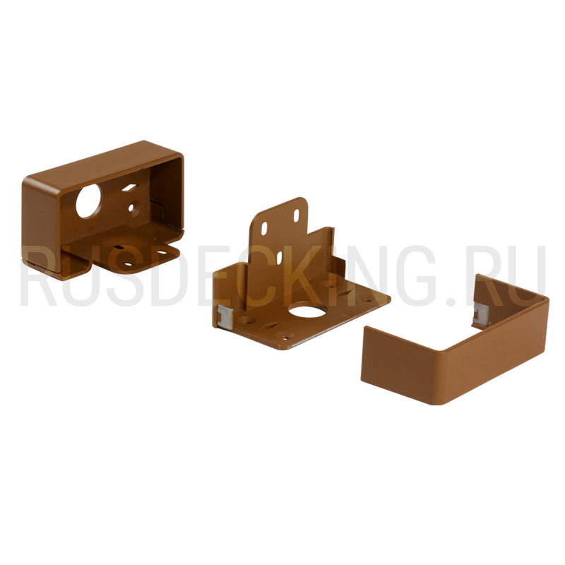 Комплект крепления перил прямое RusDecking Unodeck Орех купить в Казани