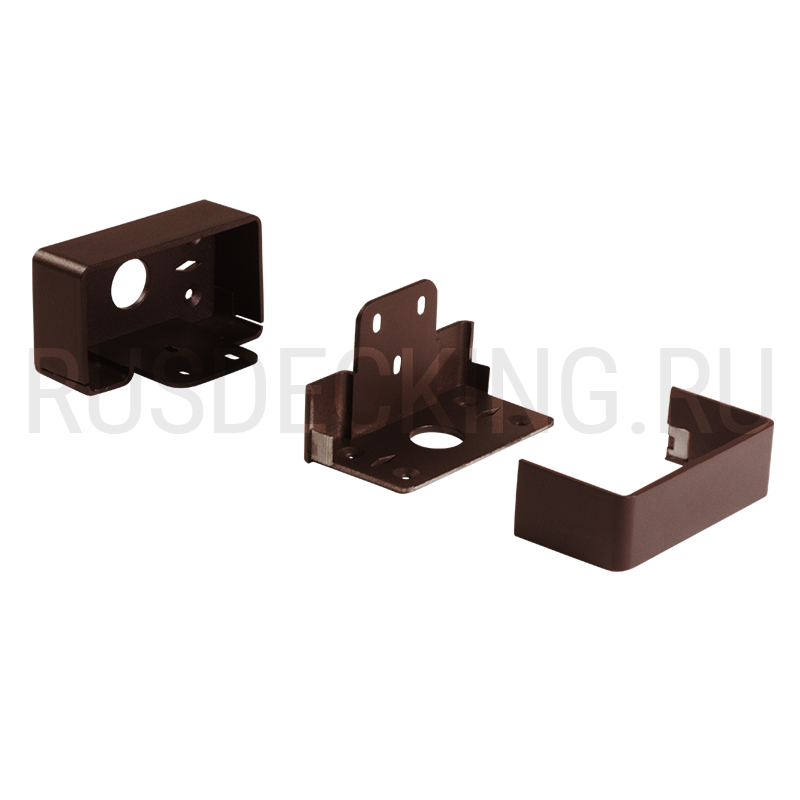 Комплект крепления перил прямое RusDecking Unodeck Венге купить в Казани