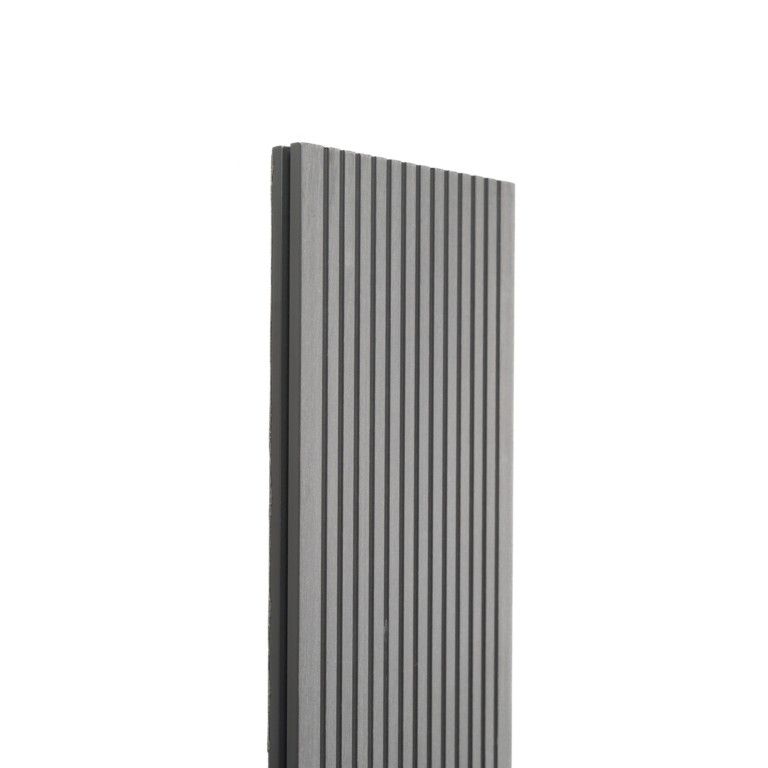 Террасная доска Экодекинг Топ полнотелая, Серый купить в Казани