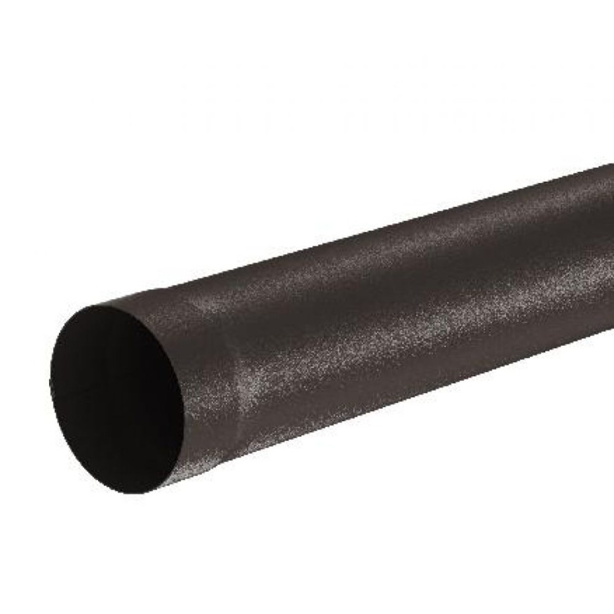 Водосточная труба Aquasystem RR 32, тёмно-коричневая матовая, 1.00 м, 150/100. купить в Казани