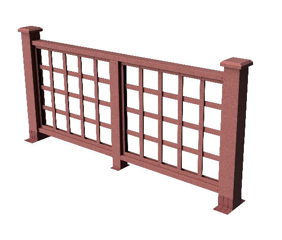 Декоративное ограждение из ДПК GRINDERDECO Дувр мербау купить в Казани