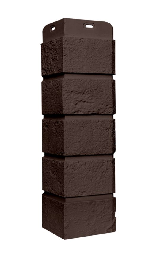 Угол наружный Grand Line, Состаренный кирпич Classic, Шоколадный купить в Казани