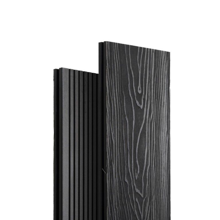 Террасная доска Экодекинг Топ полнотелая, Графит купить в Казани