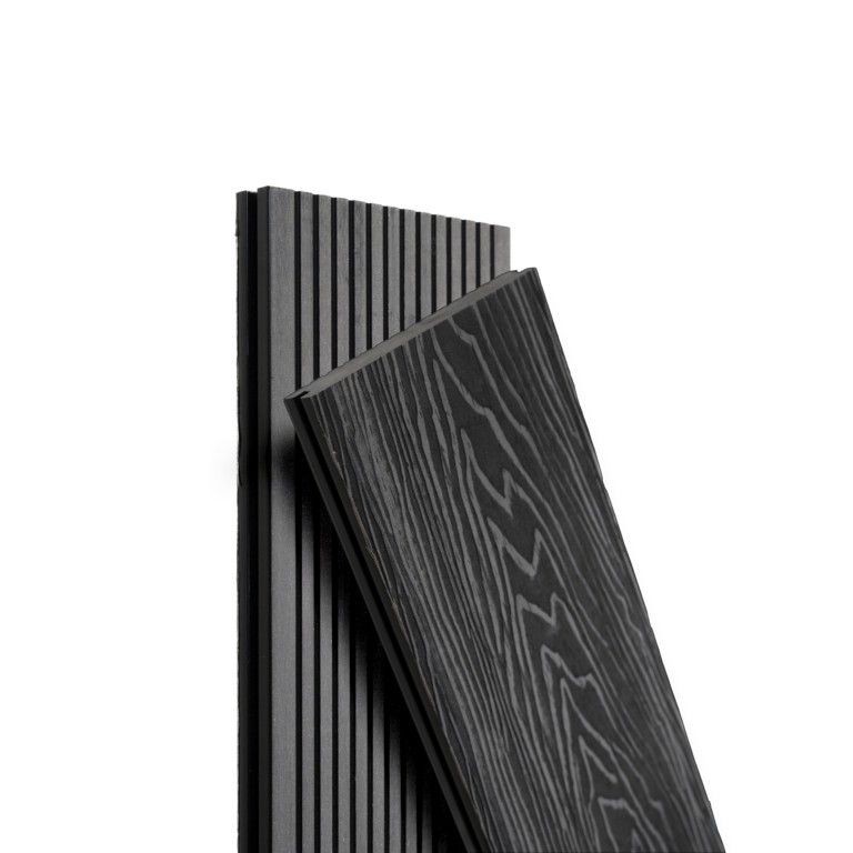 Террасная доска Экодекинг Топ полнотелая, Графит купить в Казани