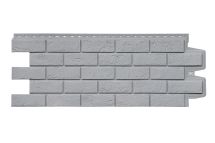 Фасадная панель Grand Line, Состаренный кирпич Classic, Серый