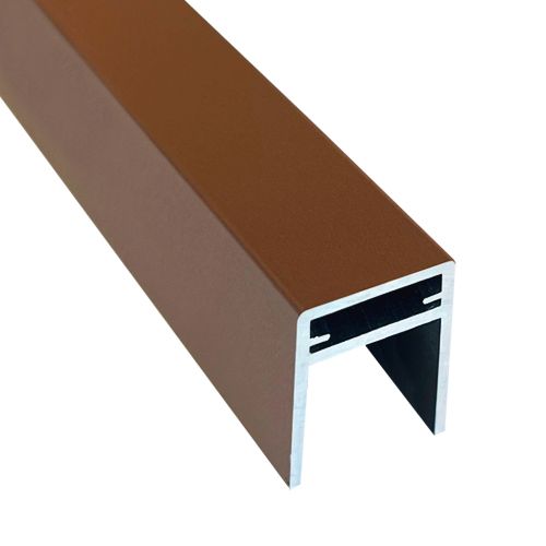 Алюминиевый П-профиль EasyDecking Коричневый купить в Казани