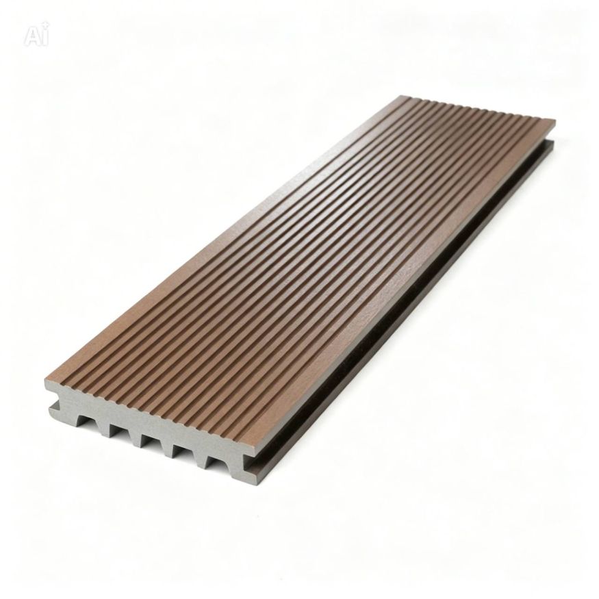 Террасная доска Экодекинг Базик полнотелая, Графит купить в Казани