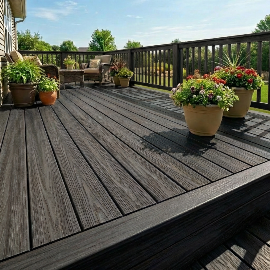 Террасная доска ДПК GardenParkett Табула, Графит купить в Казани