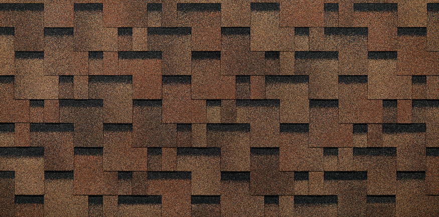 Гибкая черепица EURASIA Docke, Лабиринт, Светло-коричневый купить в Казани