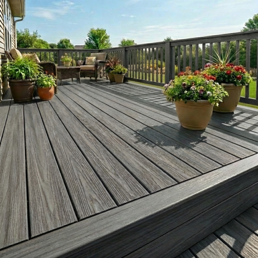 Террасная доска ДПК GardenParkett Табула, Серый купить в Казани