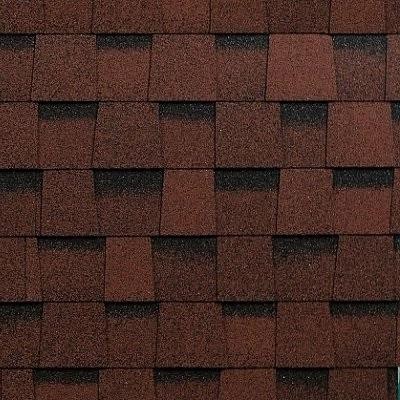 Двухслойная ламинированная черепица Shinglas, Фазенда, Красный цвет купить в Казани