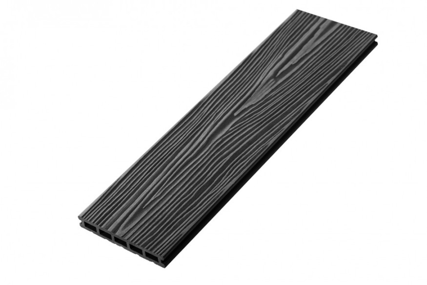 Террасная доска из ДПК RusDecking Unodeck Mogano - Цвет графит купить в Казани