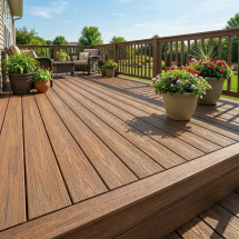 Террасная доска ДПК GardenParkett Табула, Светло-коричневый