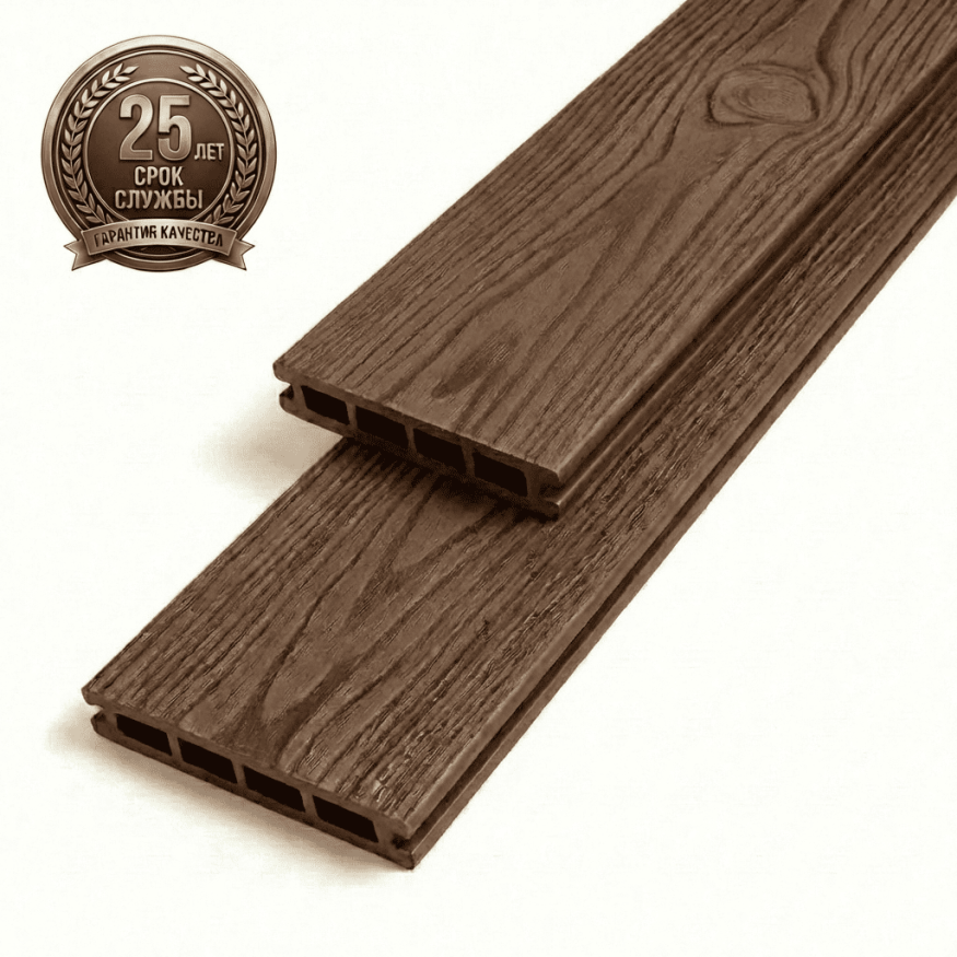 Террасная доска ДПК GardenParkett Табула, Светло-коричневый купить в Казани