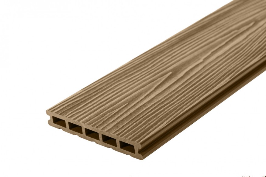Террасная доска ДПК RusDecking Unodeck Могано - Цвет ореха купить в Казани