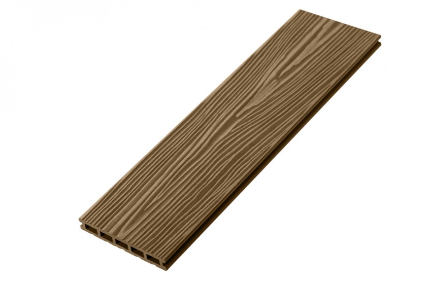 Террасная доска ДПК RusDecking Unodeck Могано - Цвет ореха купить в Казани