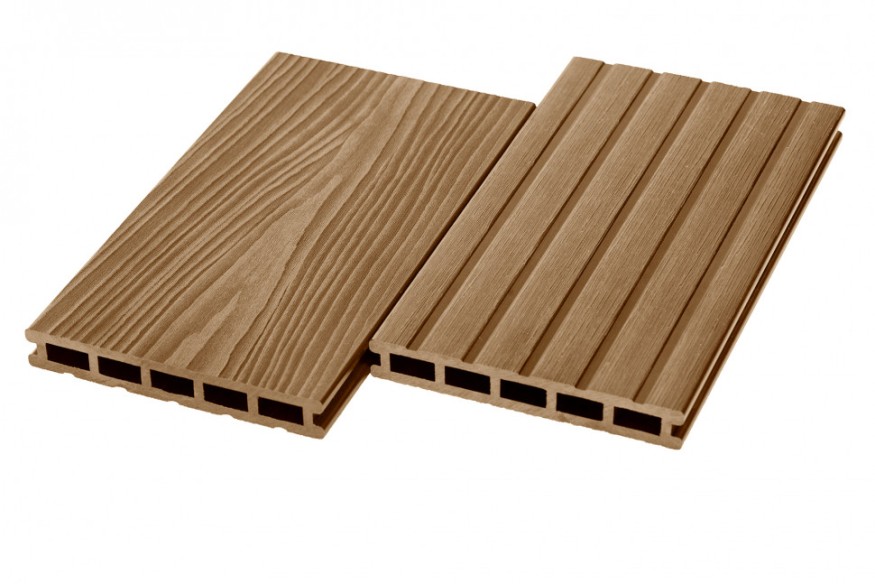 Террасная доска ДПК RusDecking Unodeck Могано - Цвет ореха купить в Казани