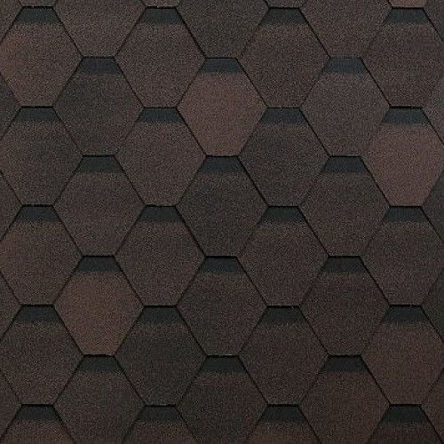 Гибкая черепица Shinglas, Оптима, Цвет: Коричневый купить в Казани