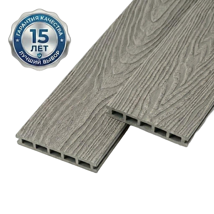 Террасная доска ДПК GardenParkett Патио, Серый купить в Казани