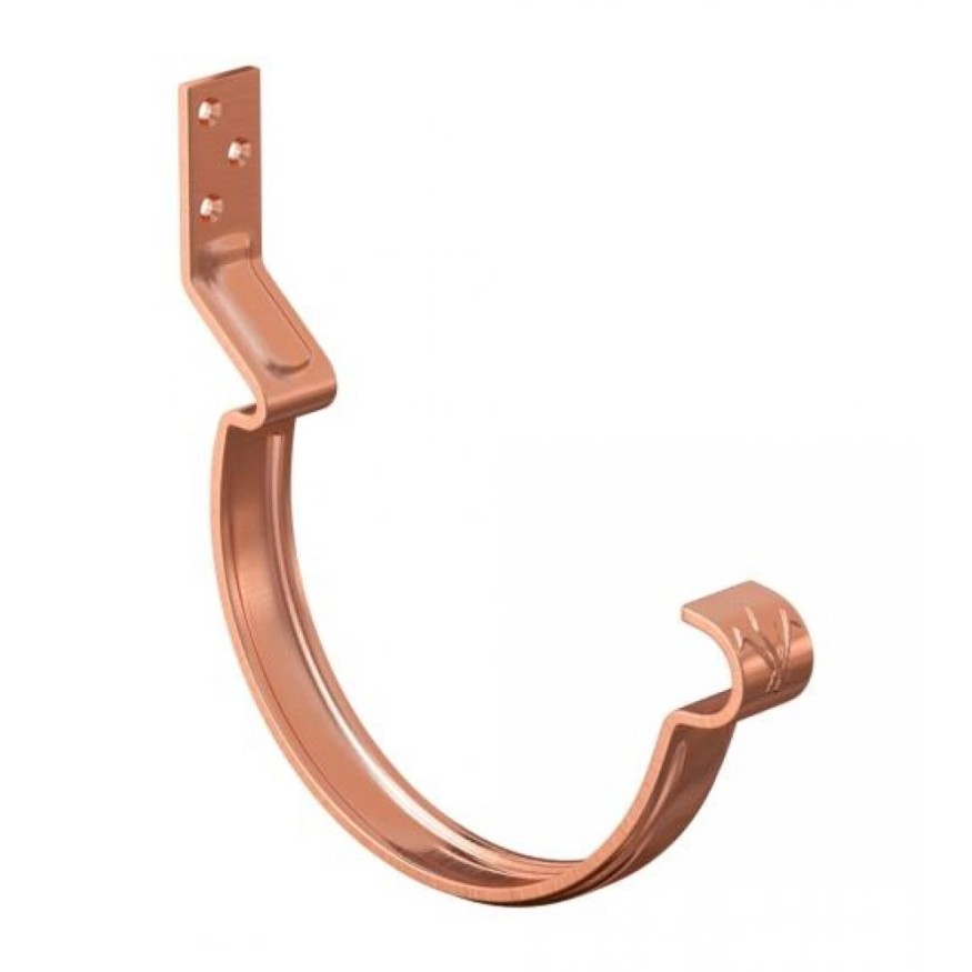 Короткий крюк для крепления желоба Aquasystem, медь 150/100 купить в Казани