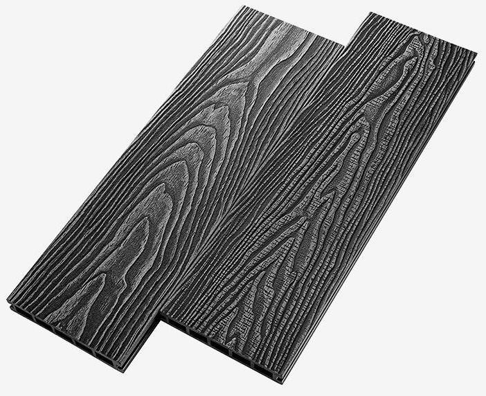 Террасная доска из композитного материала RusDecking Unodeck Vintage - Цвет Графит купить в Казани