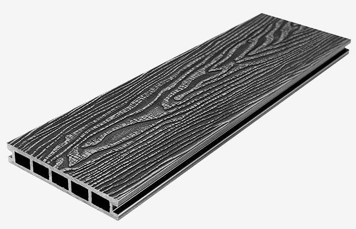 Террасная доска из композитного материала RusDecking Unodeck Vintage - Цвет Графит купить в Казани
