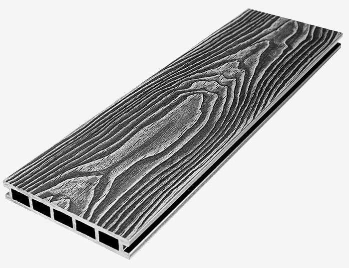 Террасная доска из композитного материала RusDecking Unodeck Vintage - Цвет Графит купить в Казани