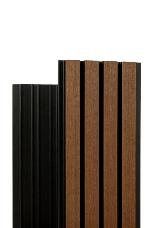 Реечная фасадная панель Ecodecking Скай Коэкструзия Тик купить в Казани