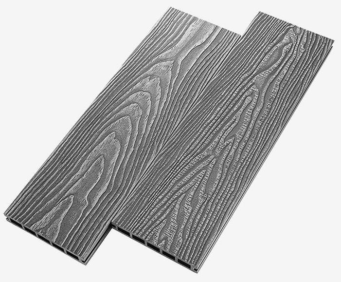 Террасная доска из ДПК RusDecking Unodeck Vintage - Цвет: Серый купить в Казани