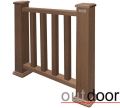 Ограждение из ДПК Outdoor Classic 3D STORM в коричневом миксе. купить в Казани