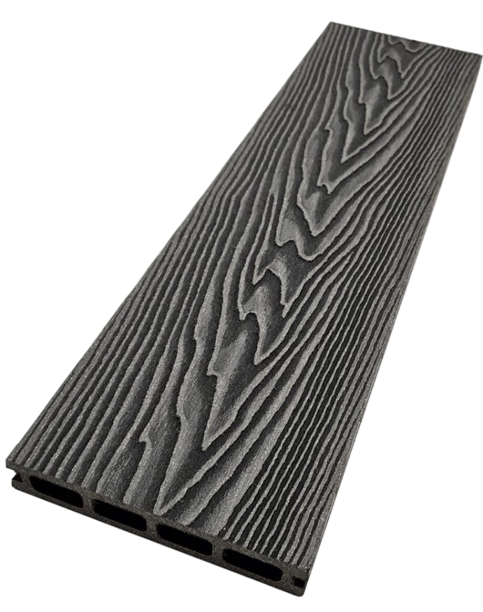 Террасная доска ДПК NanoWood 3D Double Антрацит купить в Казани