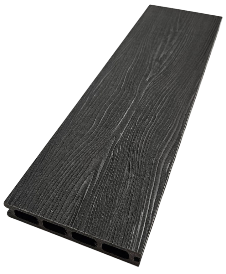 Террасная доска ДПК NanoWood 3D Double Антрацит купить в Казани