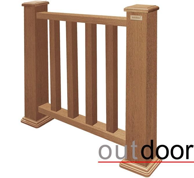 Ограждение из ДПК Outdoor Классик 3D STORM дубовый. купить в Казани
