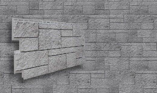 Фасадная панель VOX Sandstone (Сандстоун) светло-серого цвета купить в Казани