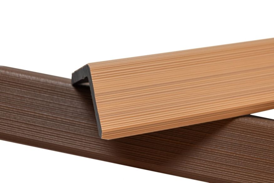 Уголок торцевой Ecodecking Скай коэкструзия Бук купить в Казани