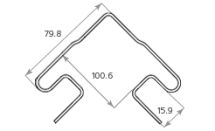 Наружный угол Tecos Ardennes Опал 