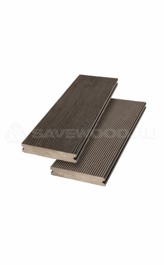 Террасная доска ДПК SaveWood, SW Abies (R), Темно-коричневый купить в Казани