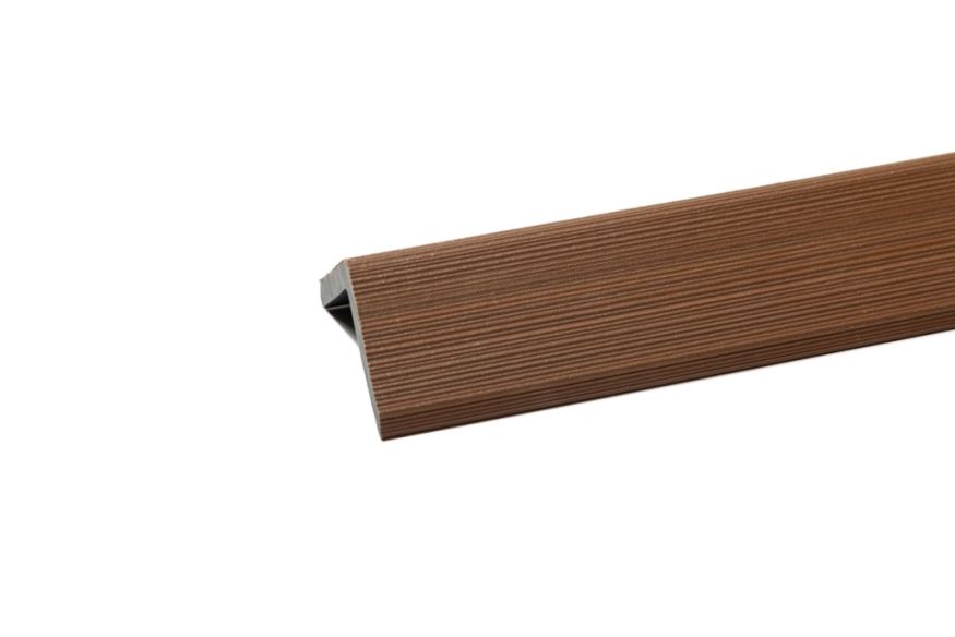 Уголок торцевой Ecodecking Скай коэкструзия Тик купить в Казани