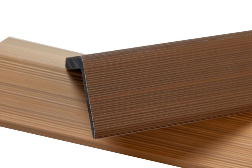 Уголок торцевой Ecodecking Скай коэкструзия Тик купить в Казани