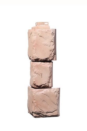 Угол Фасадного Облицовочного Материала Серии «Камень крупный» Цвет Терракота купить в Казани