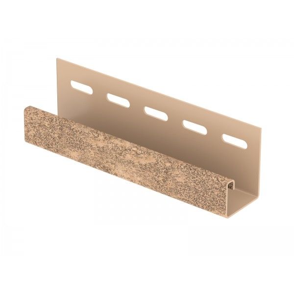 J-планка Ю-пласт Стоун Хаус Кирпич, Бежевый  купить в Казани